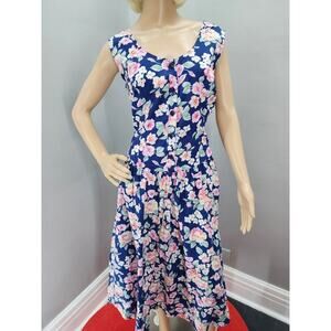 90s Vintage Adonna Floral Leisure Dress Cottagecore - L